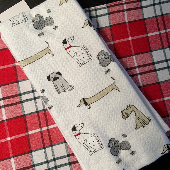 Dog Print Kitchen Towel Set - Picture 2 of 2
